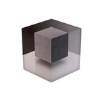 décoration murale 3d cube géométrique gris noir minimaliste illusion optique