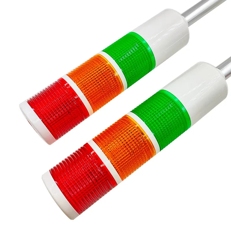 ampoule led rouge orange vert indicateur signal moderne rayures horizontales fixation