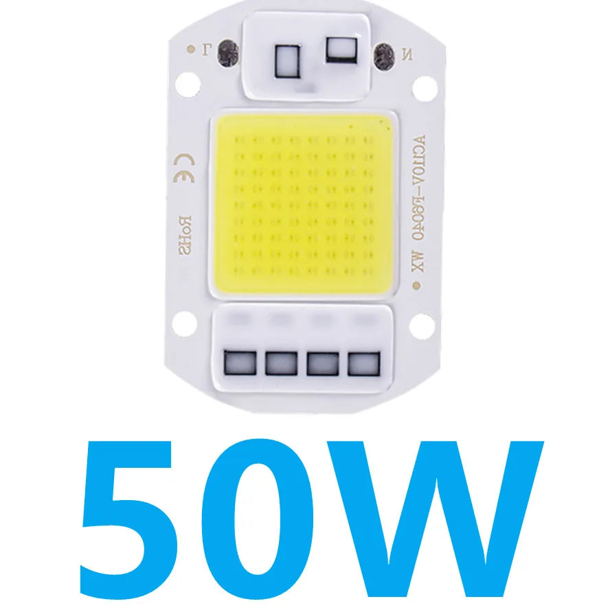 ampoule led chip cob 10w 20w 30w 50w blanc blanc chaud moderne facile poser