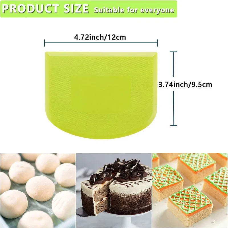 couteau cuisine vert blanc moderne outil pâtisserie spatule lisse bord haute qualité réutilisable
