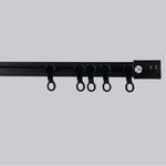 rail rideau auto adhésif noir mur chambre placard camping car moderne