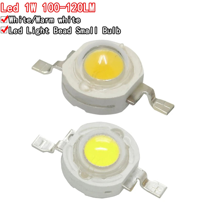 ampoule led 1w blanc jaune moderne compact clips métalliques 100lm haute puissance