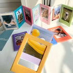 cadres photo magnétiques modernes rose bleu vert orange réfrigerateur maison