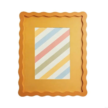 cadres photo ondulés rouge doré modernes 4x6 pouces bord lisse décoration maison