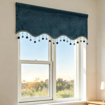 rideau velours bleu marine classique intérieur décoration salon grande taille polyester opaquet