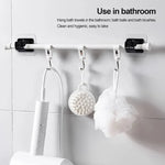 supports murals adhésifs tiges noires transparents modernes fonctionnels plats lisses