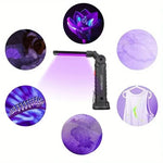 lampe torche uv led rechargeable aimant noir texturé pratique robuste