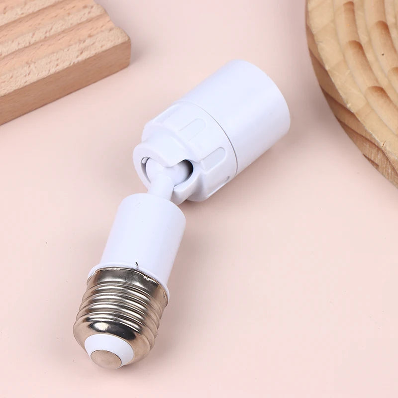 adaptateur ampoule e27 blanc moderne rotation 360 degrés métal lisse réglable led lumière