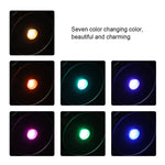 lampe led sept couleurs rechargeable base ronde moderne adhésif noir blanc