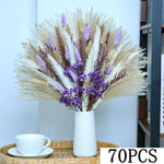 bouquet fleurs séchées naturel pampas violet beige intérieur décoration anniversaire baby showerHomeAssemblier