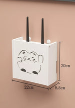cache réseaux souriant wifi antennes décoration moderne blanc ventilation grille