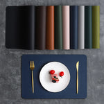 tapis table rectangulaire simili cuir moderne imperméable salle manger élégante