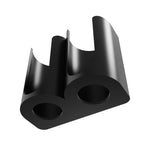 porte gobelets moderne noir lisse organisation murale garage rangement silicorne
