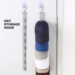 porte chapeaux mural gris bleu marine pratique moderne clips serrés cordon multicolore