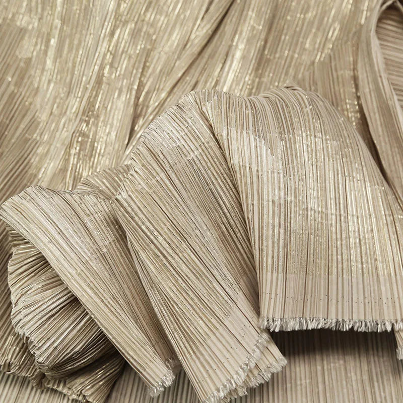 ruban plissé polyester moderne couture décoration bricolage tissu décoratif couleur unie chic