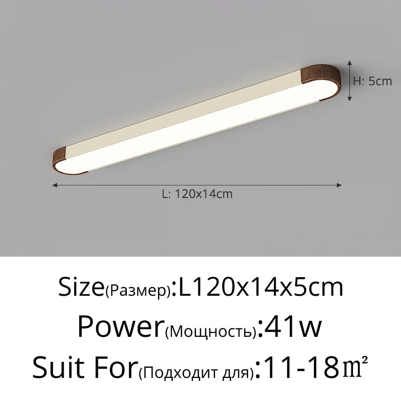 plafonnier led moderne noir bois naturel contemporain autonome flux lumineux variable certifié ccc