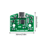 circuit imprimé électronique vert 8w usb type variateur composants s1 s2 bi couleur positive