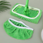 chiffons nettoyage microfibre vert doux veloutés réutilisables écologiques pratiques paires