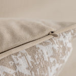 coussins décoratifs contemporains beige motif arbres 45x45cm opaques maison jacquard