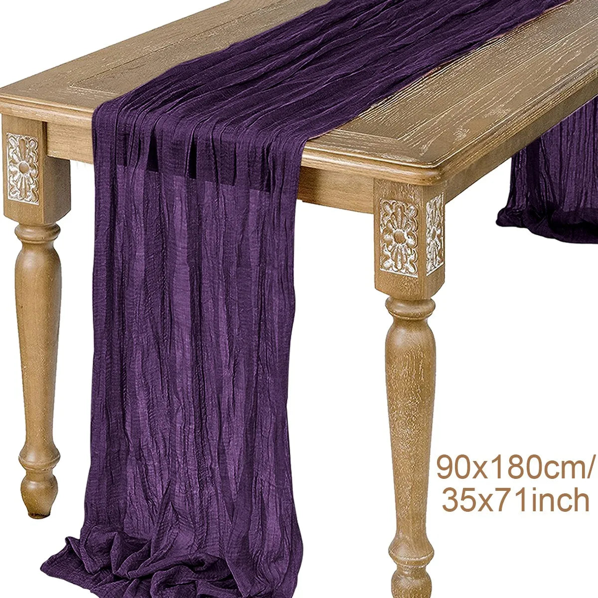 table cheminement plissé beige rustique opacité table manger decor anniversaire mariage lin