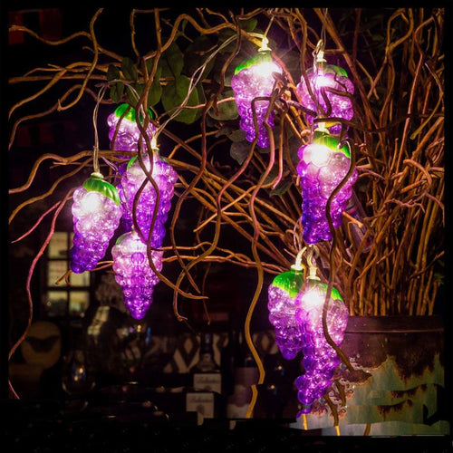 guirlande lumineuse led forme ananas decoration noel salon lumiere chaude jaune verte motif fruit