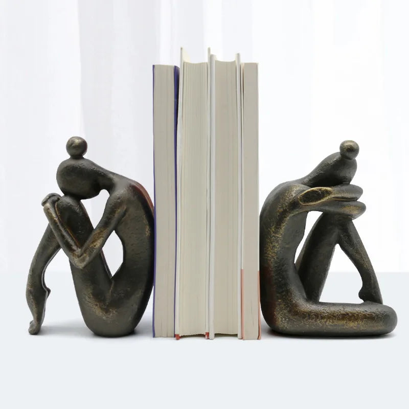 serre livres sculpture résine bronze abstrait moderne serre livres décoration entrée cadeau anniversaire mariage