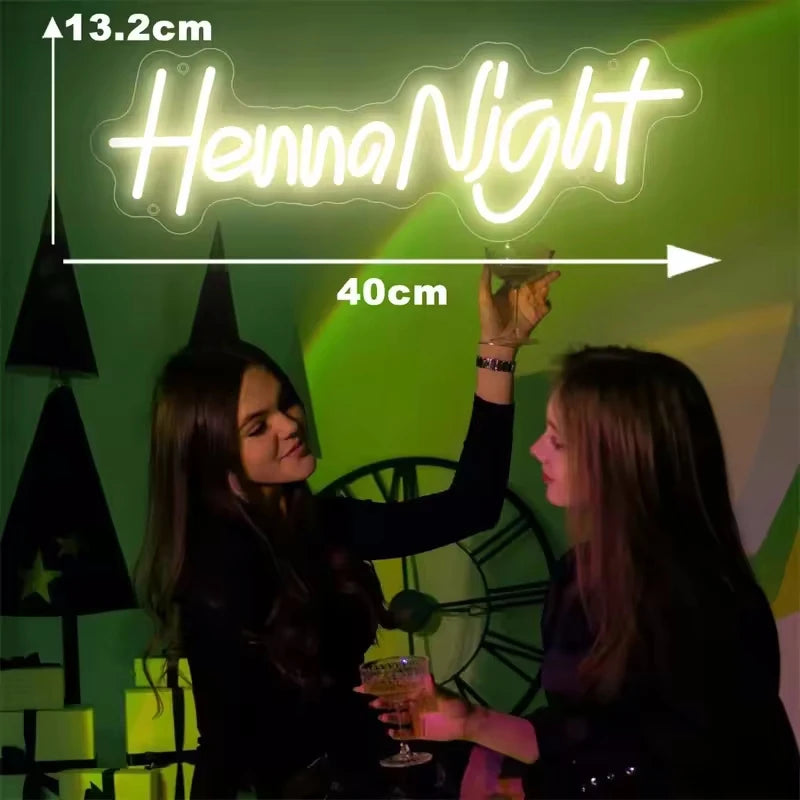 néon lumineux henna night jaune clair moderne élégant commutateur câble usb