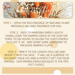 bouquet fleurs séchées boho orange beige fluffy décoration maison anniversaire baby shower événement