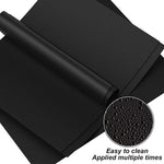 tapis cuisson antiadhésif réutilisable résistant chaleur fond four noir moderne silicone