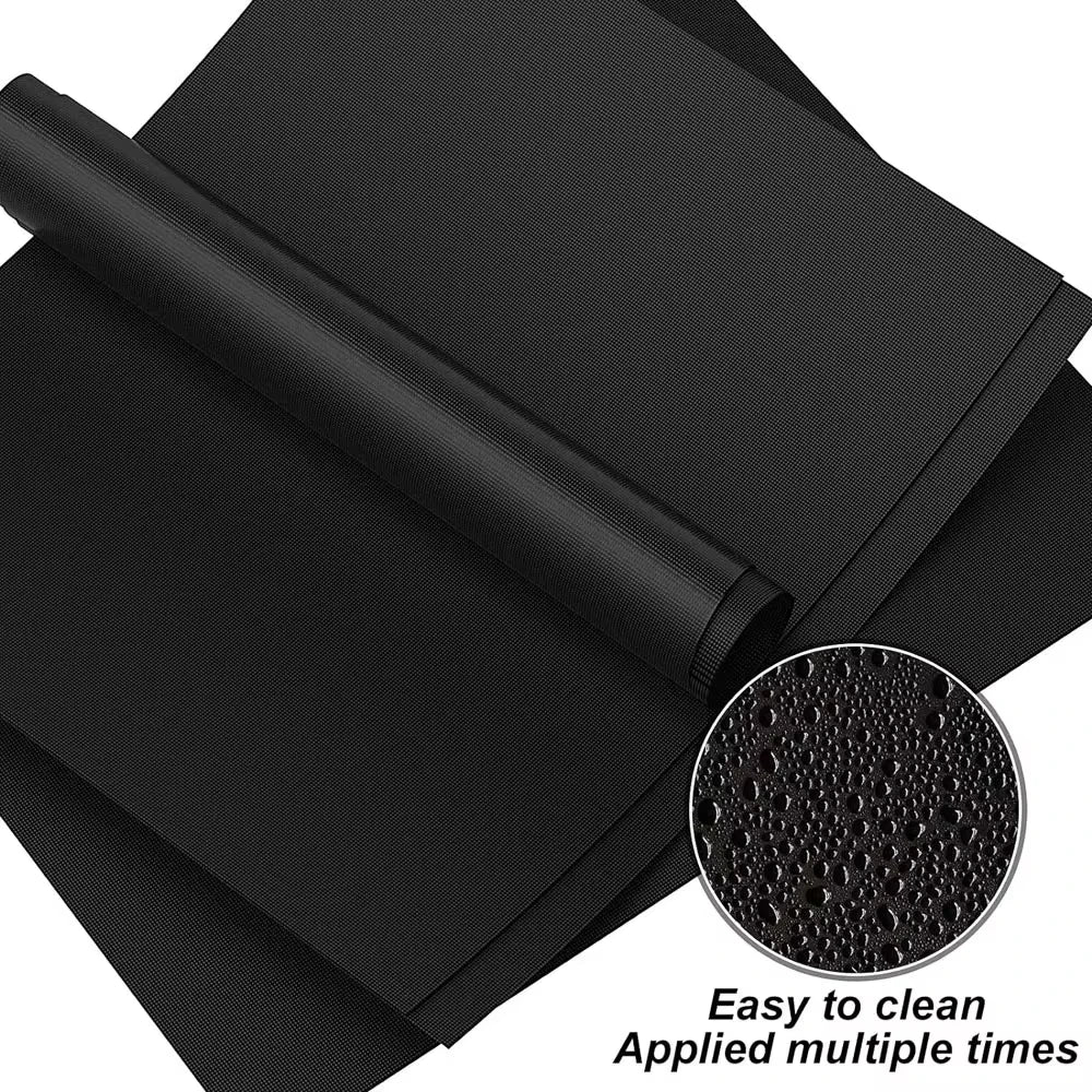 tapis cuisson antiadhésif réutilisable résistant chaleur fond four noir moderne silicone
