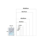 affiche murale toile abstraite ondes bleues moderne sans cadre salon wabi sabi
