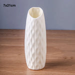 vases décoratifs modernes rayures verticales bleu blanc rose vert pastel minimaliste