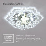 lampe moderne transparente fleurs dorées élégante invisible led chambre salon