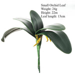 plantes artificielles feuilles orchidée papillon decoration intérieure moderne minimaliste vert foncé doré