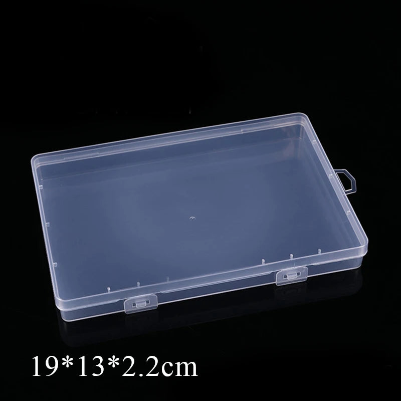 boîtes rangement transparentes modernes réutilisables clips fermeture pratique bijoux articles divers