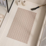 tapis bain antidérapant moderne 40x70cm lattes horizontales texturé ouvertures adhésifs salle bain