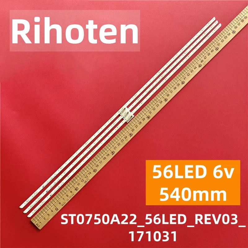 ruban led blanc 56led 540mm moderne certification st0750a22 connecteurs led