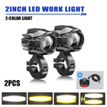 projecteurs led antibrouillard moto tout terrain interrupteur stroboscopique mode flash blanc jaune moderne