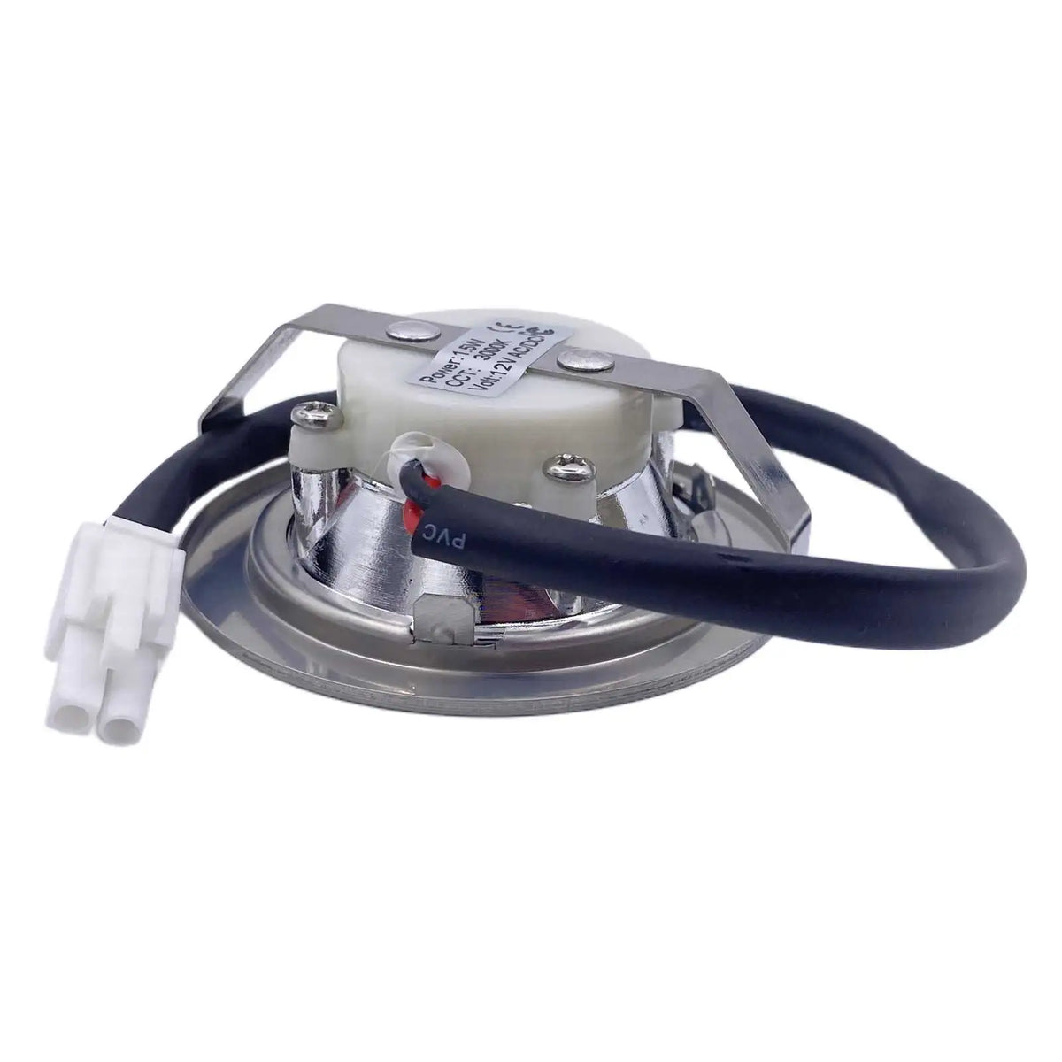 Spot LED argenté moderne adhésif 120° blanc froid 60lm 12V 68mm pièces