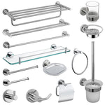 Accessoires salle bain chrome porte serviettes mural porte savon brosse wc porte serviette toilette