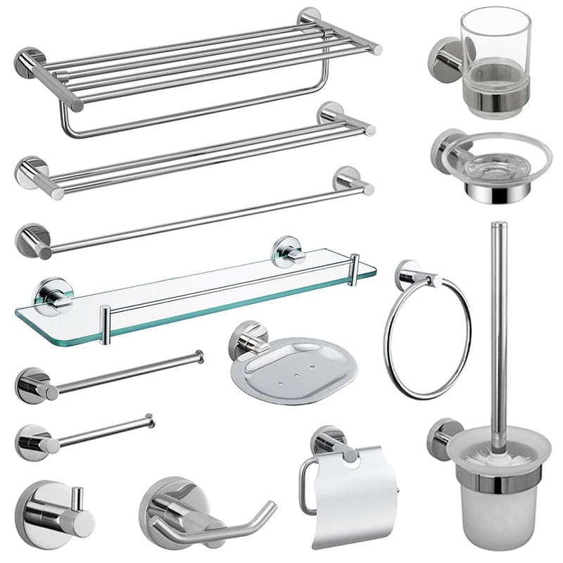 Accessoires salle bain chrome porte serviettes mural porte savon brosse wc porte serviette toilette