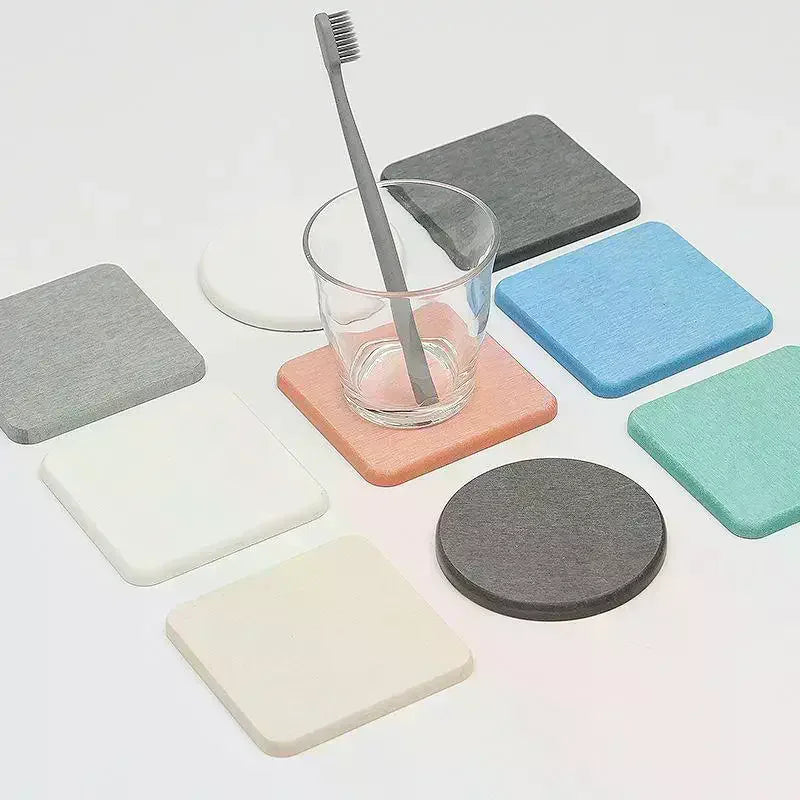 coasters texturés modernes adhésifs bleu gris rose vert blanc maison cuisine