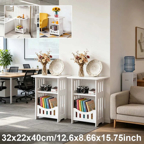 table basse moderne blanche panier rangement texture bois vis fixations salon chambre