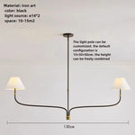 lustre moderne noir doré lampes éclairage minimaliste chambre salon