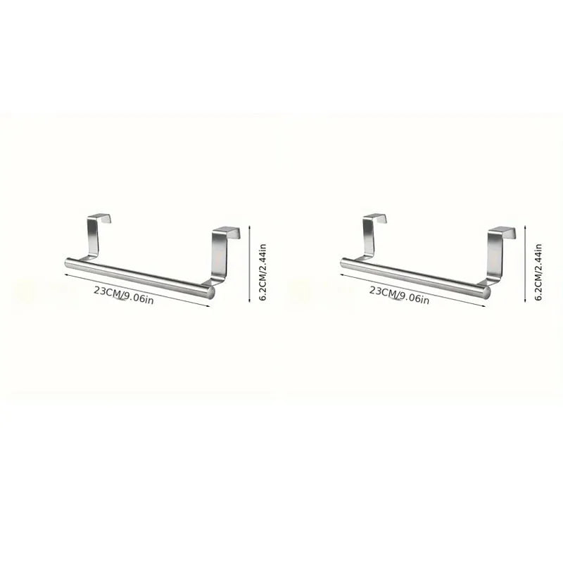 porte serviettes mural adhésif acier inoxydable simple barre moderne argente chromé sans perçage