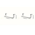 porte serviettes mural adhésif acier inoxydable simple barre moderne argente chromé sans perçage