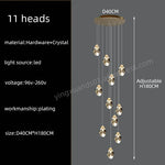 suspension lumineuse contemporaine dorée leds translucides chambre salon élégante 249 2000lm