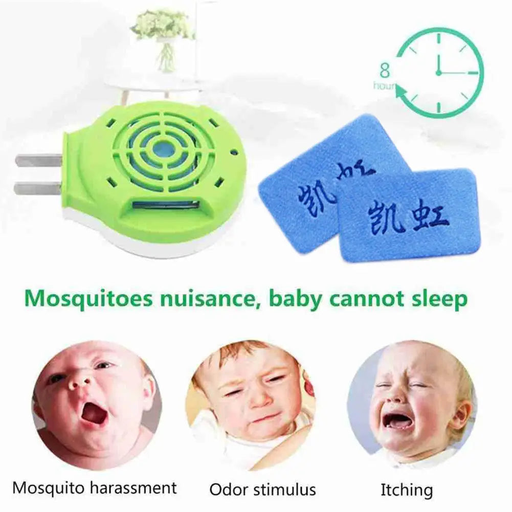 tablette anti moustiques rechargeable bleu vert pratique rechargeable blanc chinois