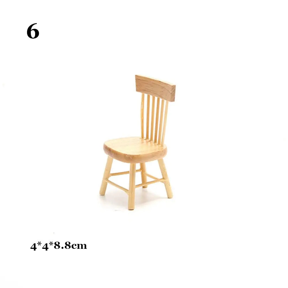 chaises table miniature blanches modernes minimalistes bois enfants jouets