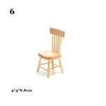 chaises table miniature blanches modernes minimalistes bois enfants jouets